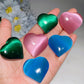 1.2"-1.7" Cat's Eye Heart Carvings Crystal Healing Bulk Wholesale