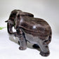 18cm Unique Silver Obsidian Elephant Carving Wholesale