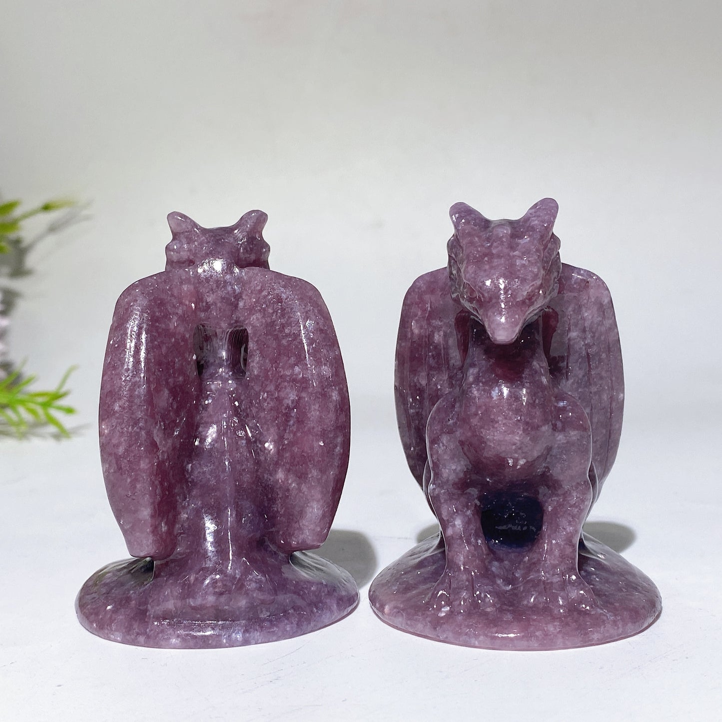 2.7" Lepidolite Dragon Carving Crystal Healing Bulk Wholesale