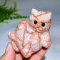 2.2" Natural Crystal Cat Carving Wholesale