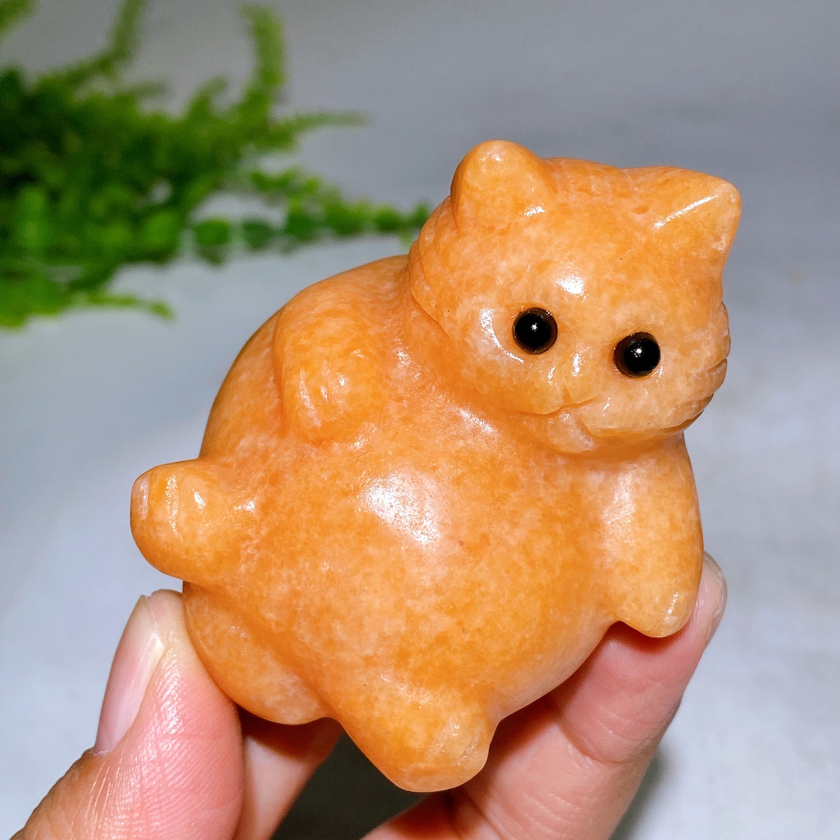 2.2" Natural Crystal Cat Carving Wholesale