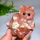 2.2" Natural Crystal Cat Carving Wholesale