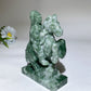 4.9" Yooperlite Green Dot Jade Horse Indian Carving Bulk Wholesale