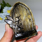 3.5" Golden Obsidian Silver Obsidian Fairy Magic Door Carving Crystal Healing Bulk Wholesale