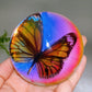 90mm Aura Half Resin Sphere with Butterfly Wholesale