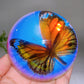 90mm Aura Half Resin Sphere with Butterfly Wholesale