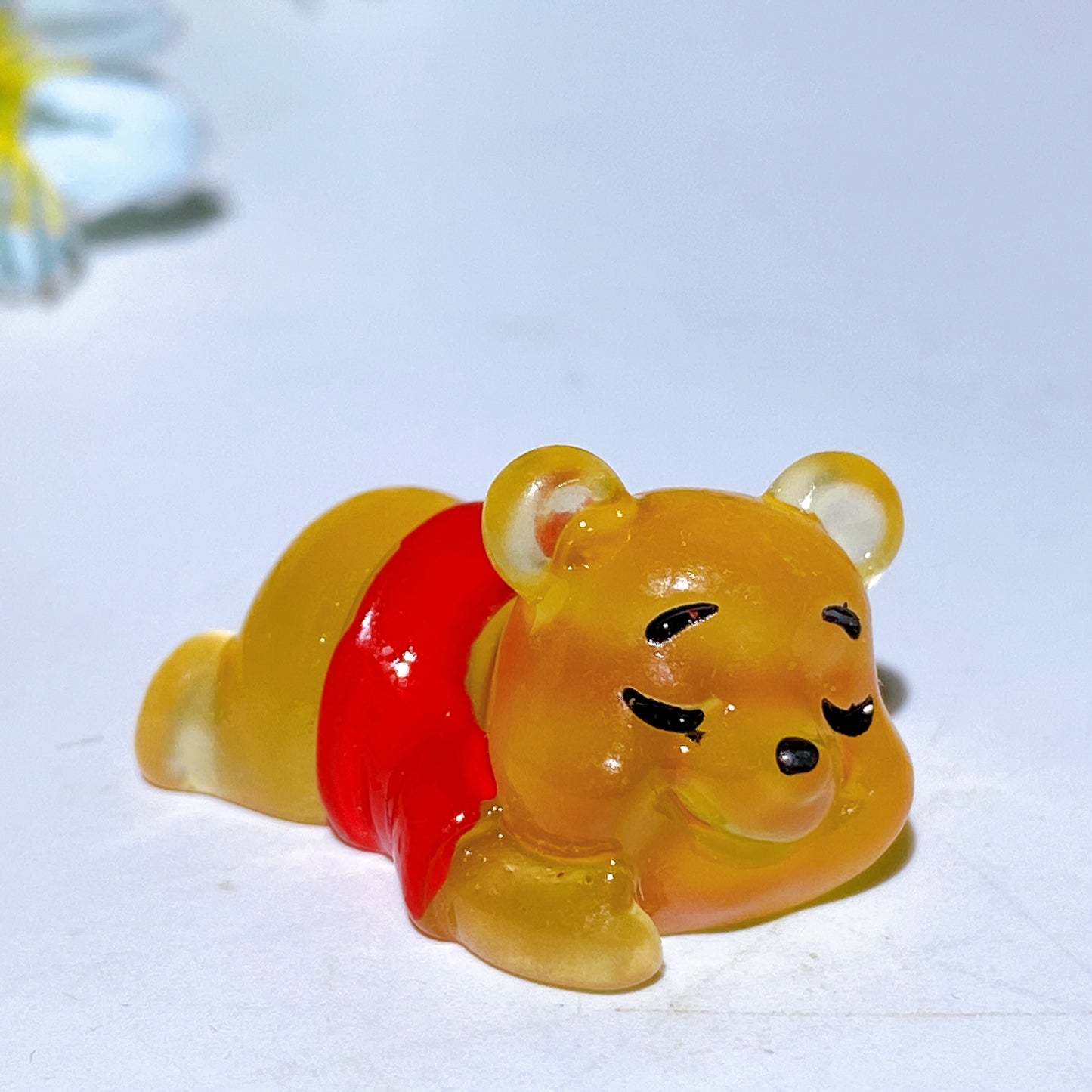 Mini Luminous Winnie the Pooh Carving Crystal Healing Bulk Wholesale