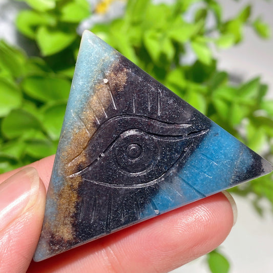 1.5"-1.9" Trolleite Eye of Horus Carvings Bulk Wholesale