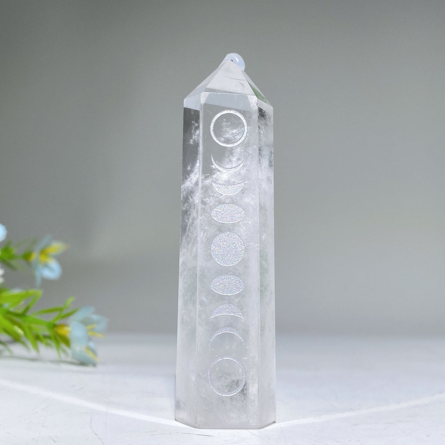 3.0" Crystal Point with Moon Printing Bulk Wholesale