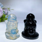 2.2" Opalite Black Obsidian Squirtle Carving Crystal Healing Bulk Wholesale