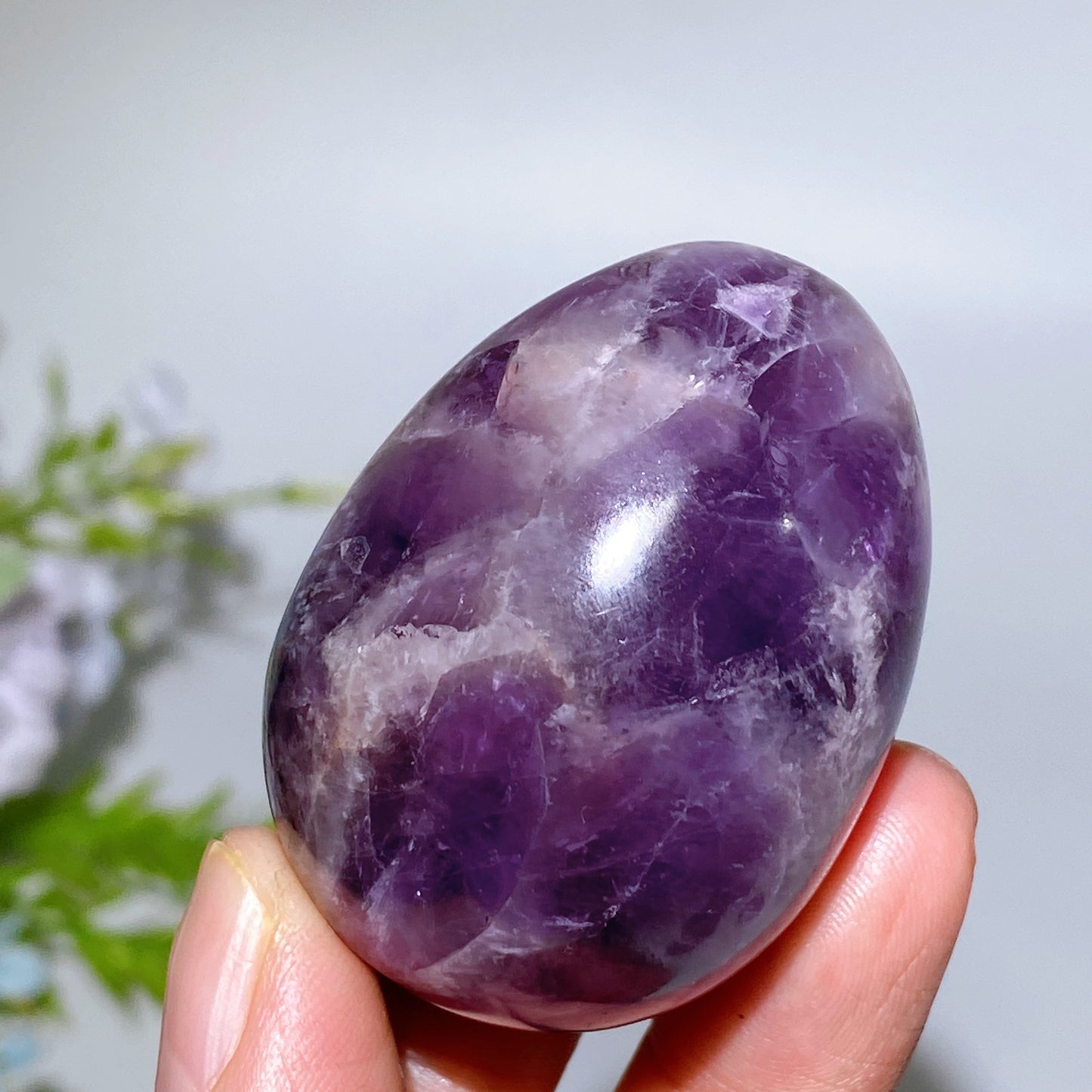 2.0" Mixed Crystal Egg Crystal Carving