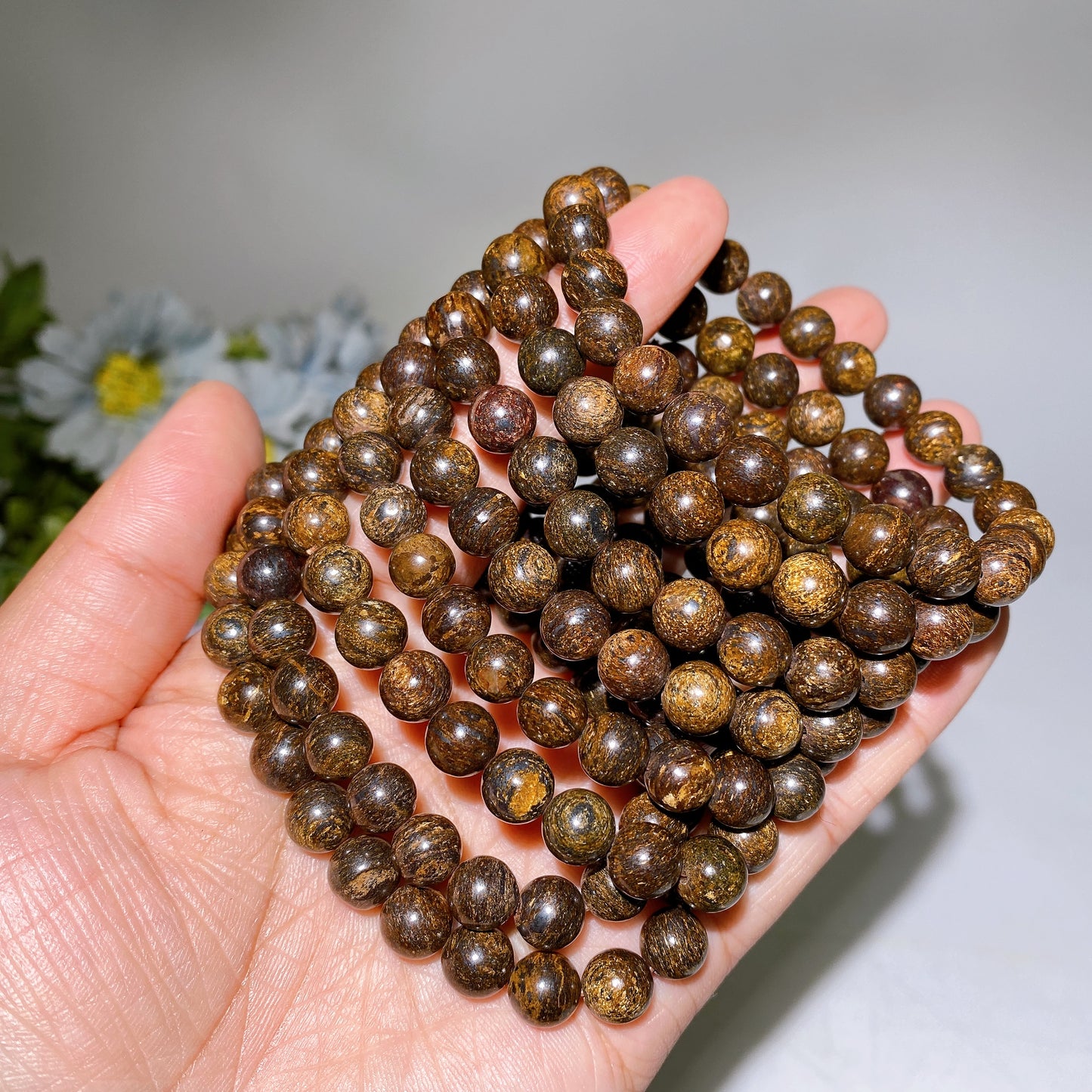 8mm Bronzite Bracelet Crystal Healing Bulk Wholesale