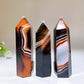 3.3"-4.6" Black Sardonyx Crystal Point Bulk Wholesale