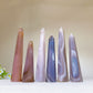 4.0"-6.0" Purple Pink Banded Agate Tower Bulk Wholesale