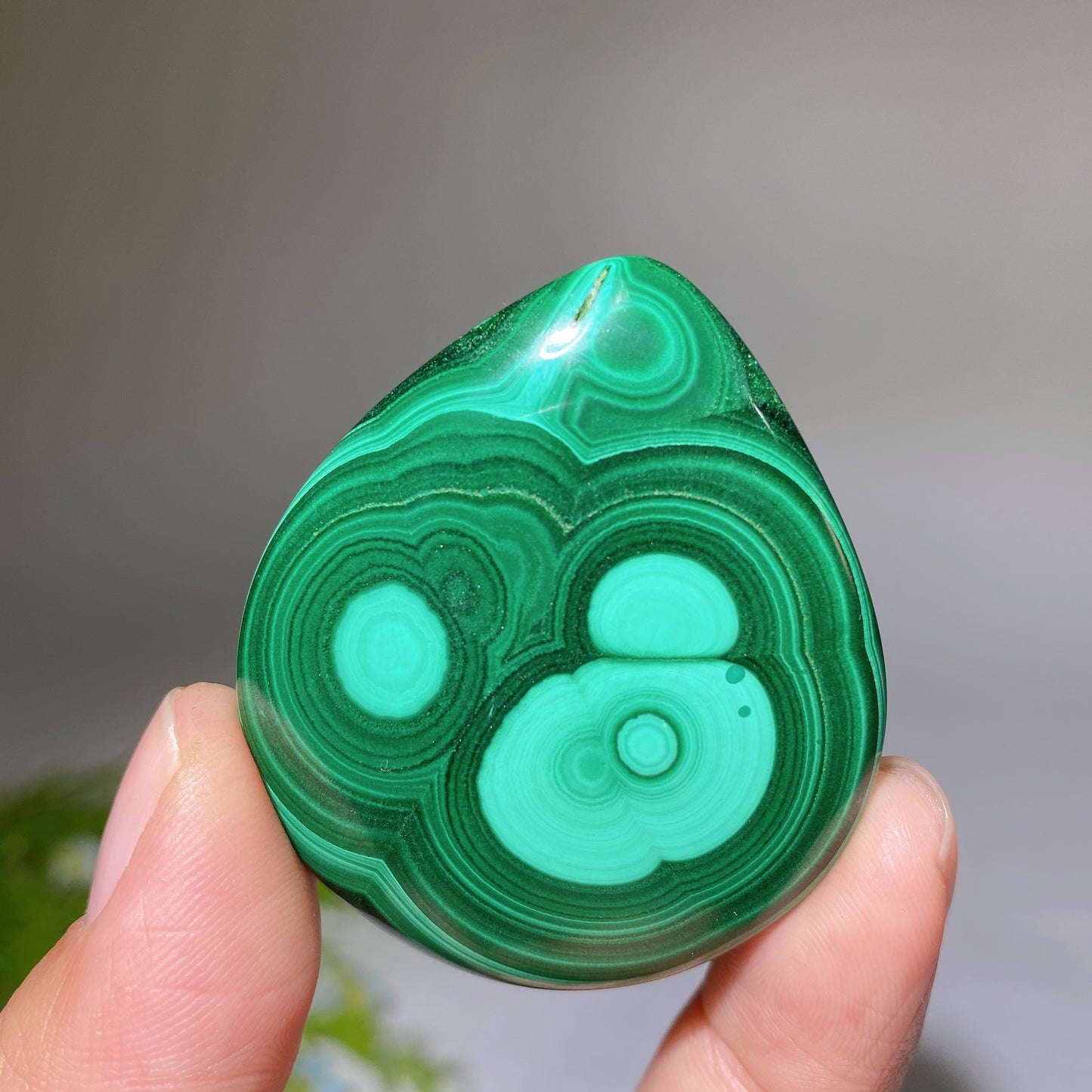 1.6"-2.2" Malachite Water-drop Shape Cabochon for Jewelry DIY Bulk Wholesale