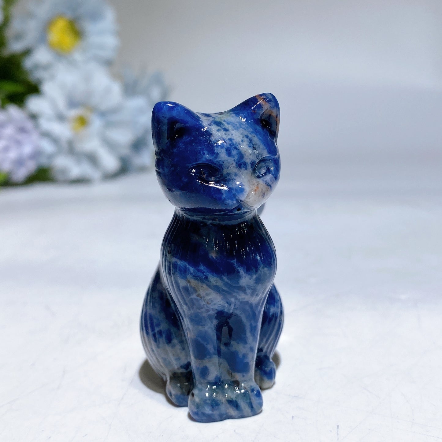 2.4" Crystal Cat Carving Crystal Healing Bulk Wholesale