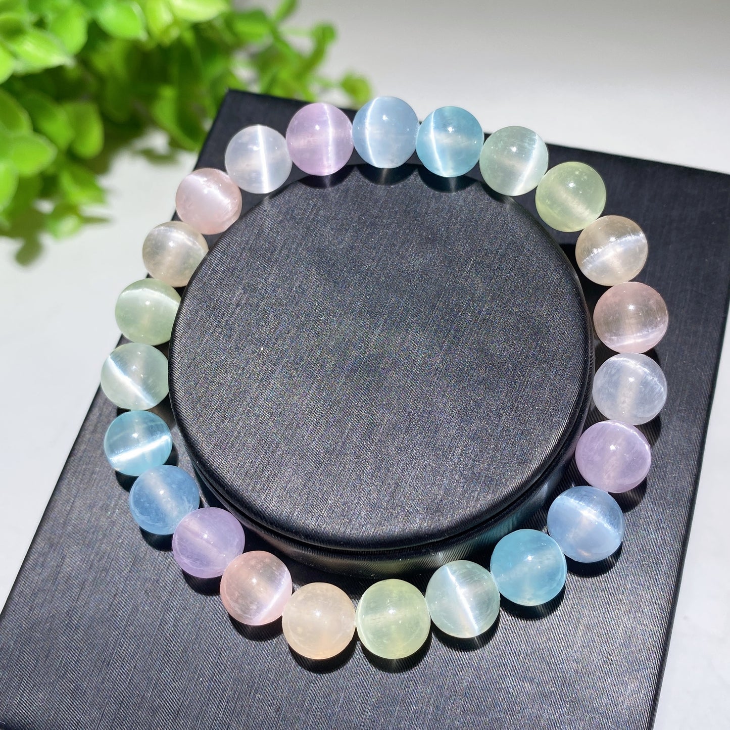 8mm Aura Selenite Bracelet Bulk Wholesale