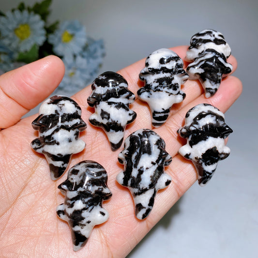 1.5" Zebra Jasper Salamander Carving Crystal Healing Bulk Wholesale