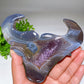 5.4" Druzy Amethyst Bull Head Crystal Carvings Bulk Wholesale