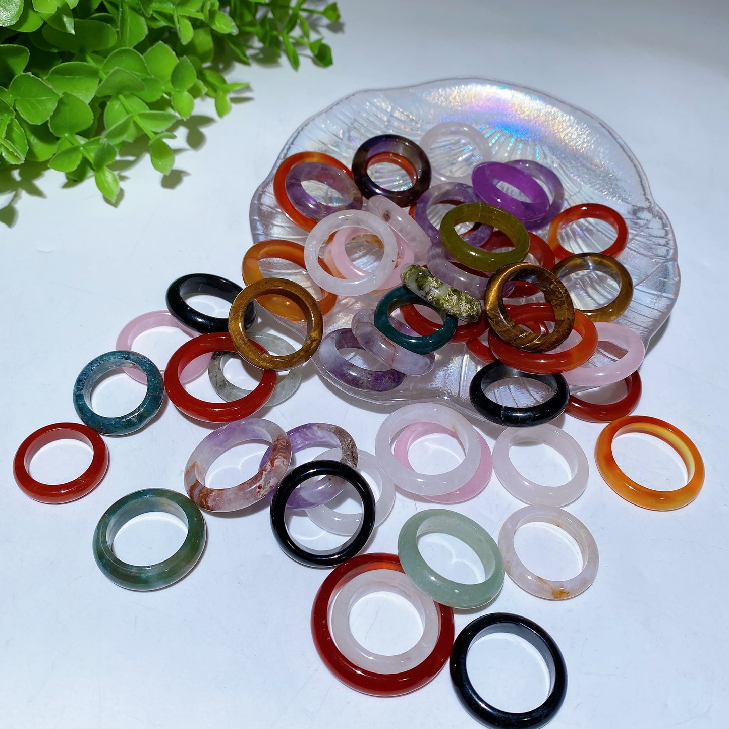 15-22mm Mixed Crystal Rings Bag Bulk Wholesale