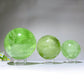 1.8"-3.0" Rainbow Green Fluorite Sphere Bulk Wholesale