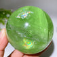 1.8"-3.0" Rainbow Green Fluorite Sphere Bulk Wholesale