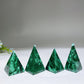 1.4"-2.0" Malachite Pyramid Carving Bulk Wholesale