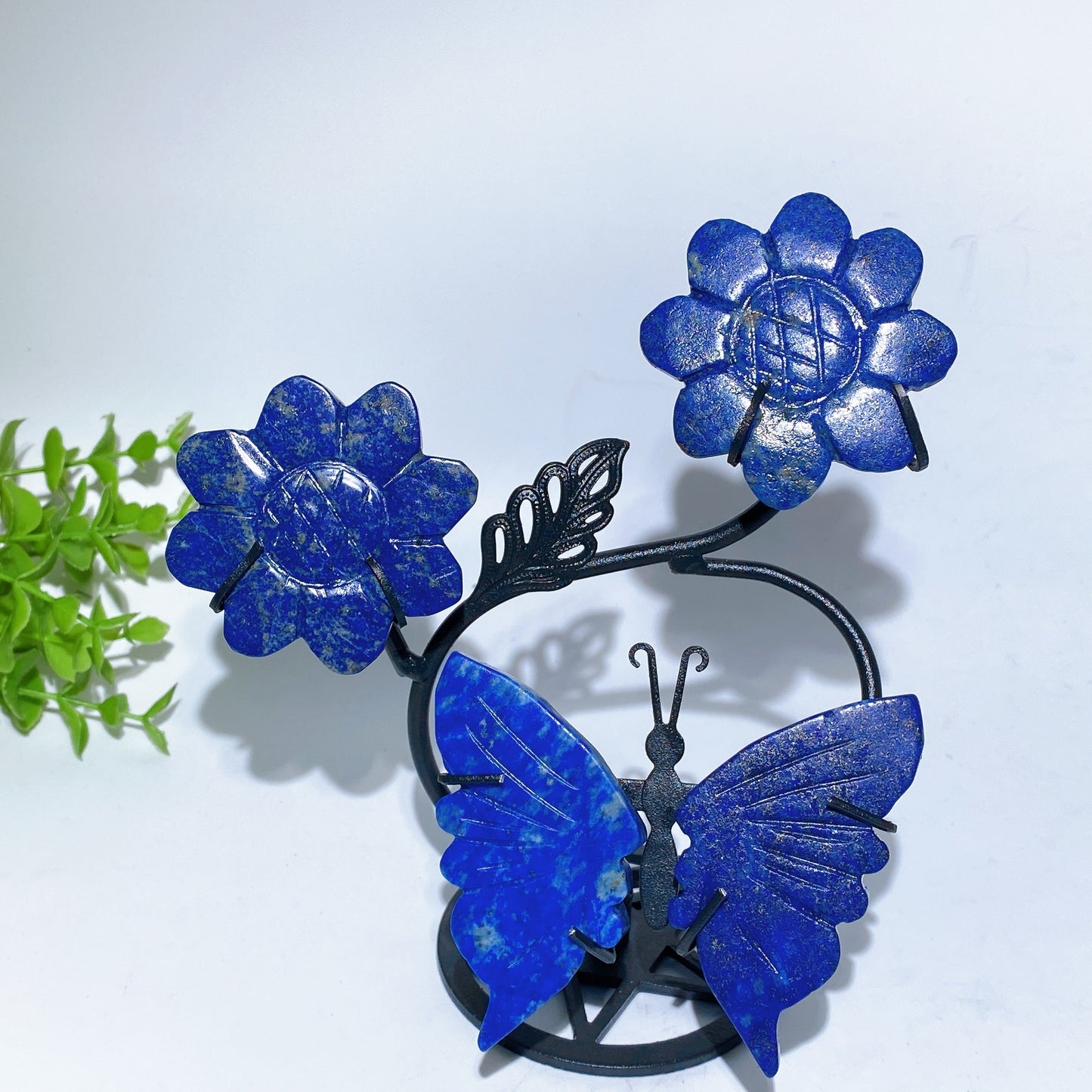 Mixed Crystal Flower Butterfly with Stand Free Form Crystal Healing Bulk Wholesale