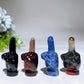 2.0" Mixed Crystal Middle Finger Gesture Carvings Crystal Healing Bulk Wholesale