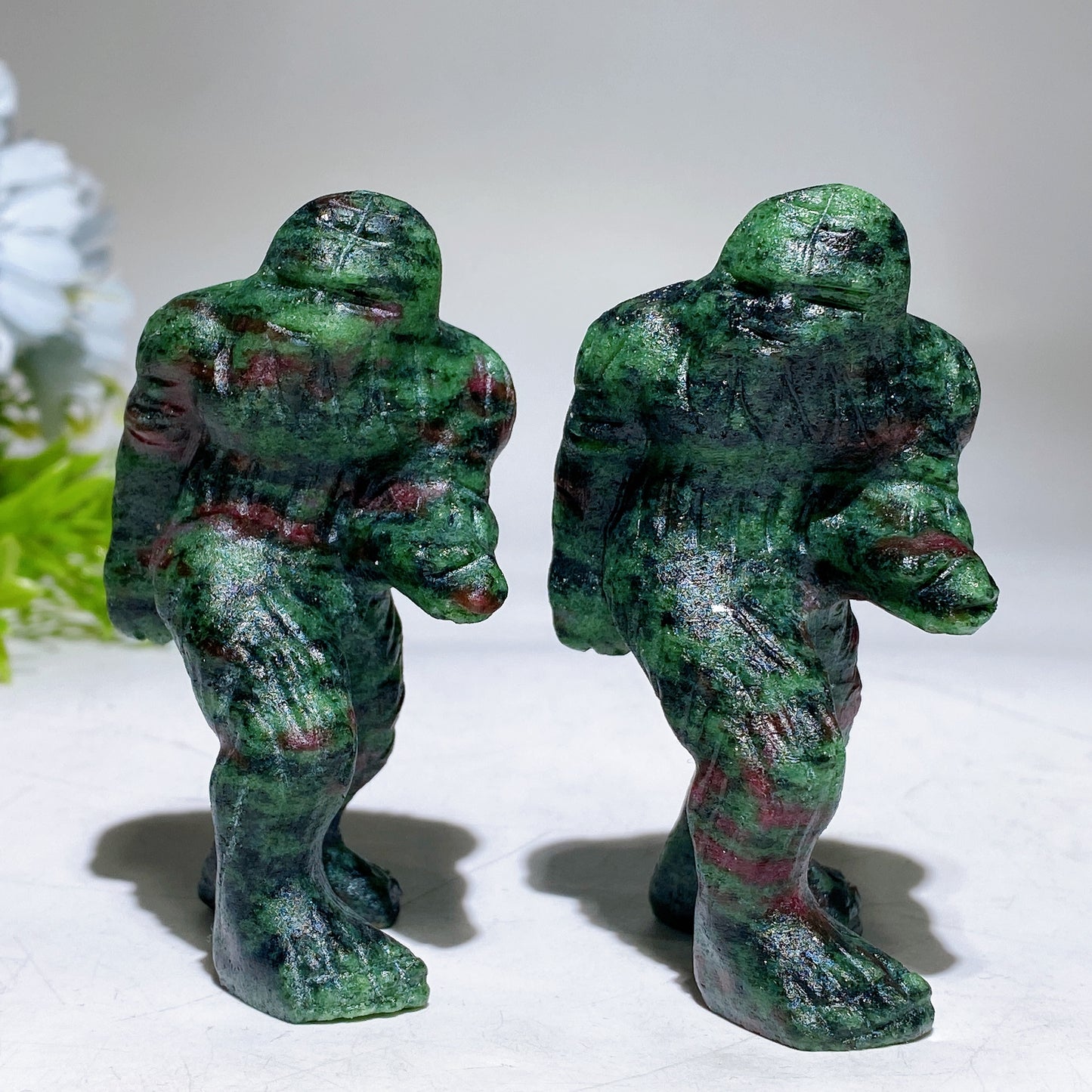 3.2" Mixed Crystal Sasquatch Carvings Crystal Healing Bulk Wholesale