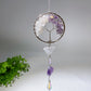 30cm Crystal Chips Silver Life Tree with Raw Stone Suncatcher Crystal Healing Bulk Wholesale