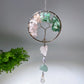 30cm Crystal Chips Silver Life Tree with Raw Stone Suncatcher Bulk Wholesale