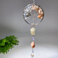 30cm Crystal Chips Silver Life Tree with Raw Stone Suncatcher Bulk Wholesale