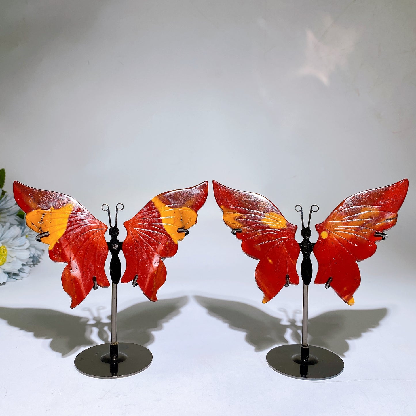 Mookite Butterfly Wings Carving with Stand Crystal Healing Bulk Wholesale