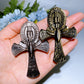 3.2" Silver Obsidian Golden Obsidian Anka Carving Crystal Healing Bulk Wholesale