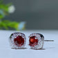 7-12mm Crystal Silver Ear Stud Earrings Bulk Wholesale