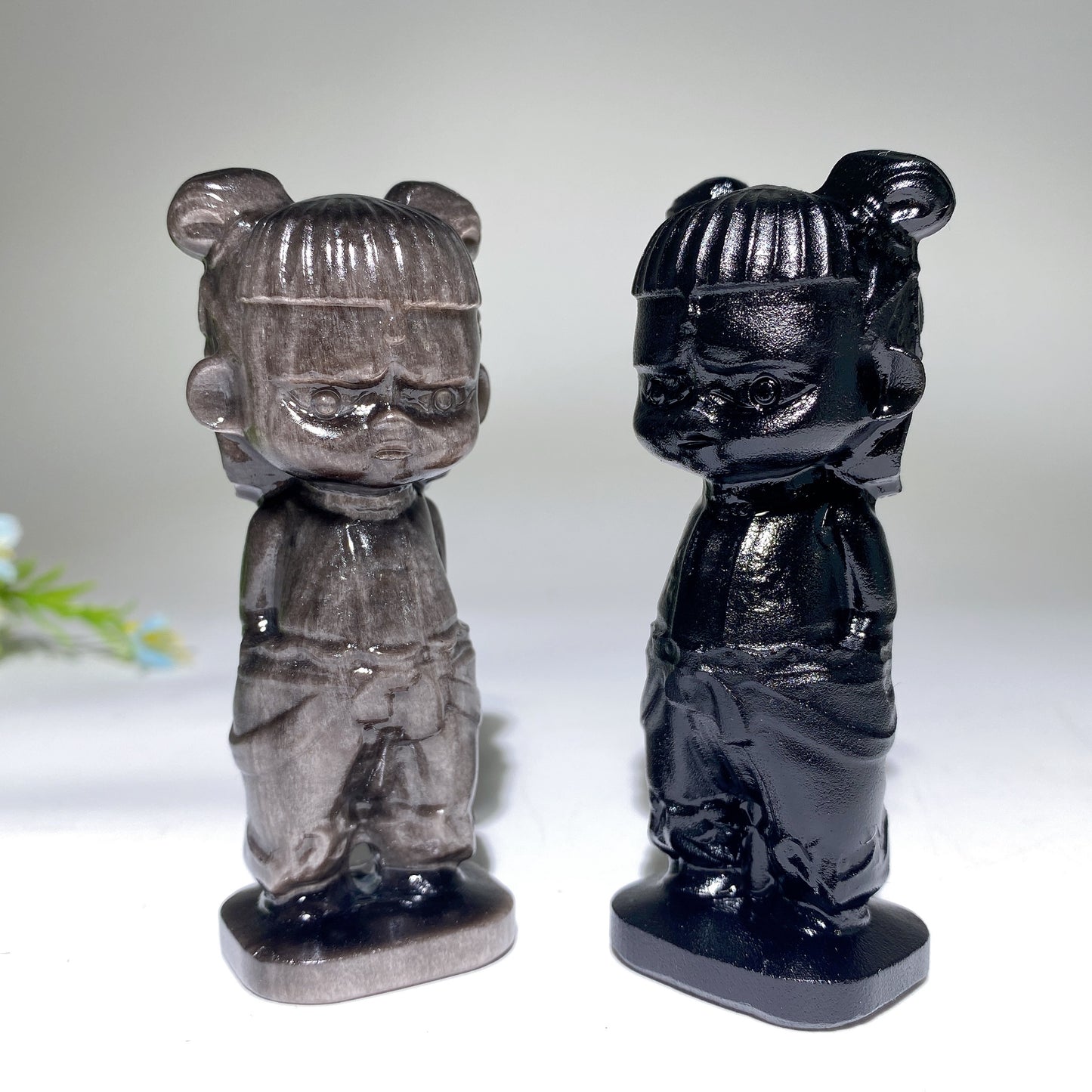 3.5" Obsidian Nezha Carving Bulk Wholesale