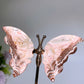 6cm Rhodochrosite Butterfly Wings Carving with Stand Crystal Healing Bulk Wholesale