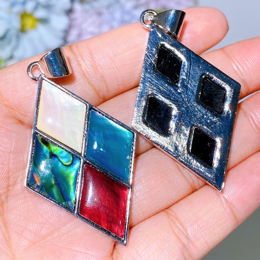 Abalone Shell Rhombus Pendant Crystal Healing Bulk Wholesale