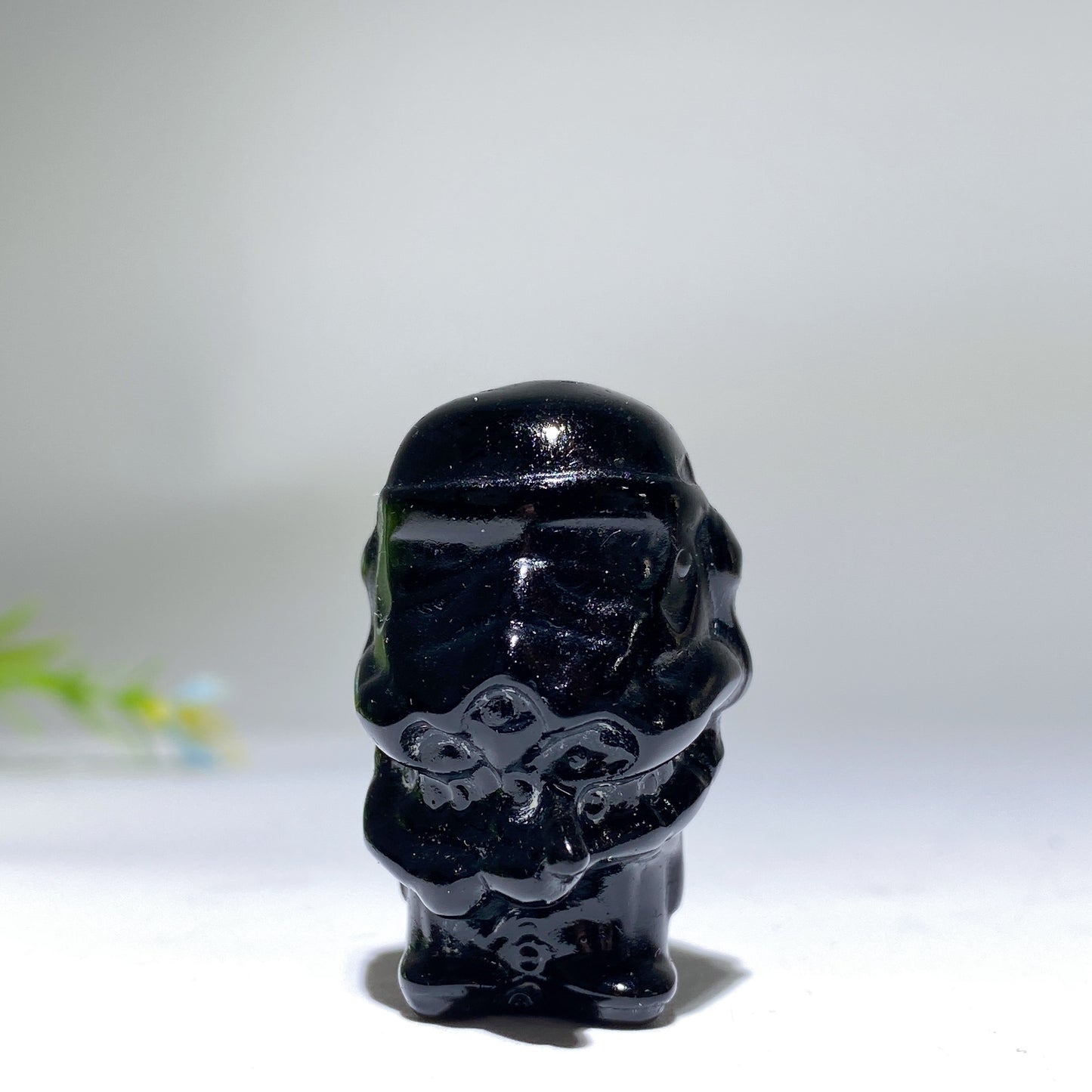 1.4" Black Obsidian Star Wars Carving Bulk Wholesale