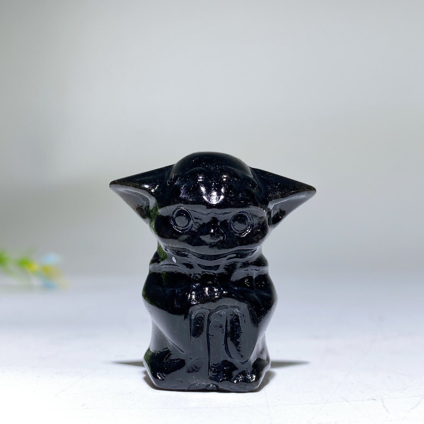 1.4" Black Obsidian Star Wars Carving Bulk Wholesale