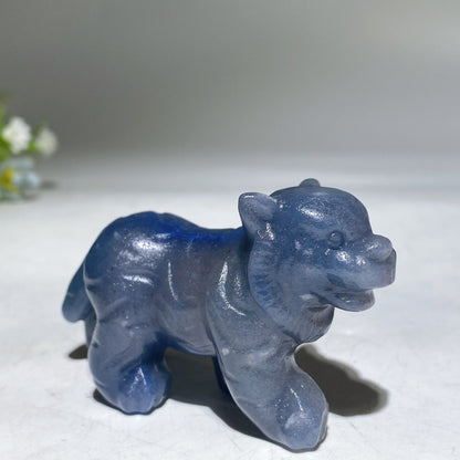 2.6" Crystal Tiger Carving Crystal Healing Bulk Whlesale