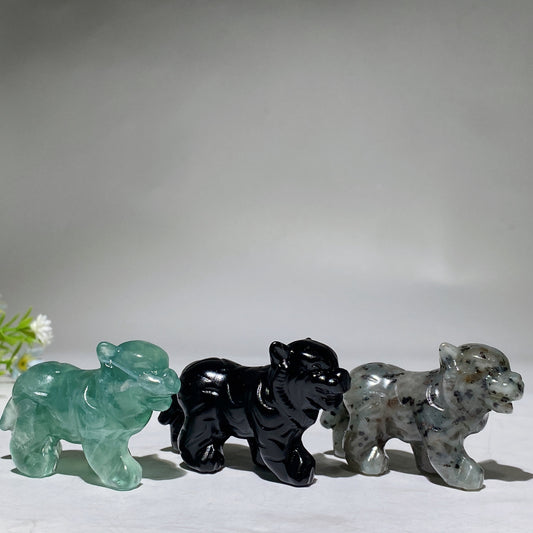 2.6" Crystal Tiger Carving Crystal Healing Bulk Whlesale