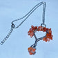 Crystal Chips Key with Silver Chain Necklace Crystal Healing Bulk Wholesale