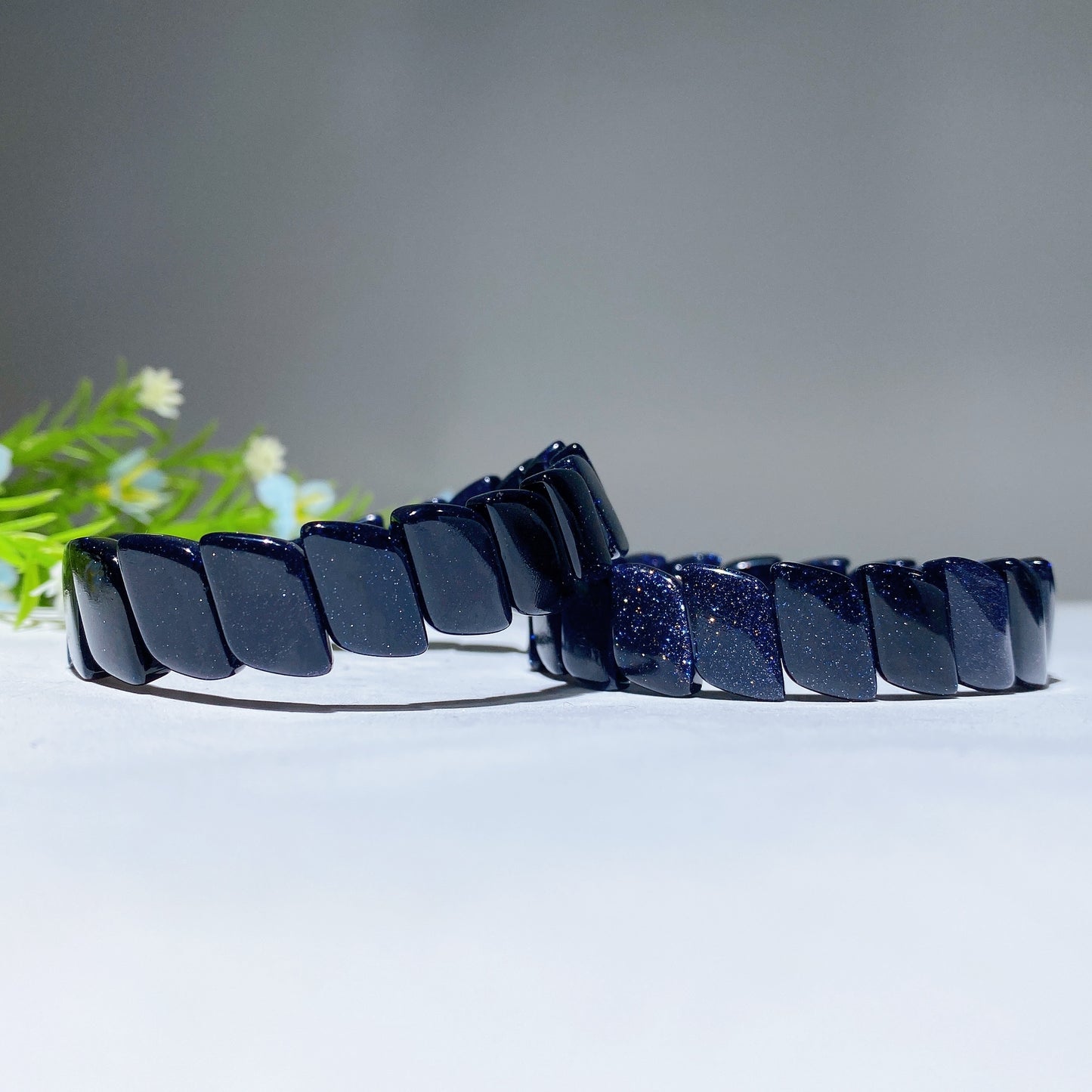 13mm Blue Sandstone Bangle Crystal Healing Bulk Wholesale