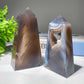 3.0"-8.0" Druzy Agate Amethyst Tower Bulk Wholesale