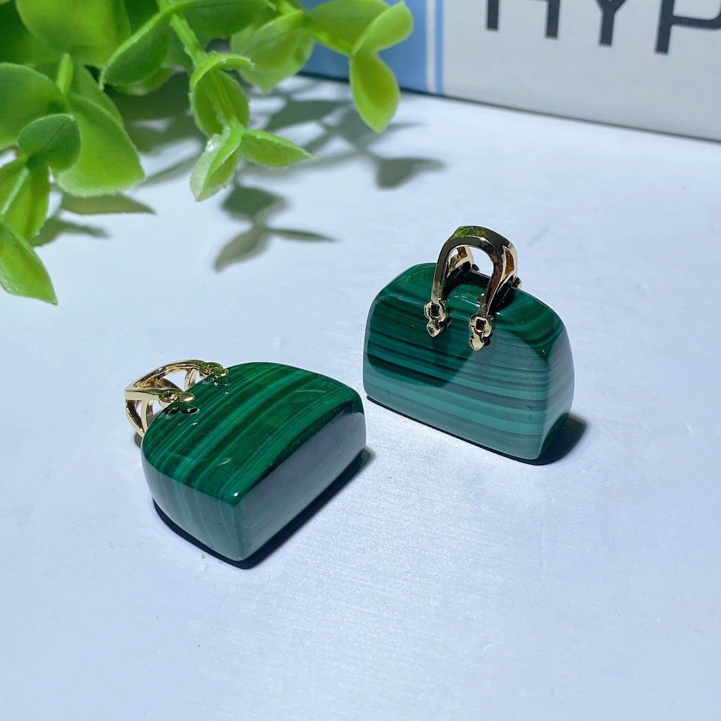 Malachite Handbag Design Pendant Bulk Wholesale