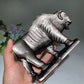 18cm Silver Obsidian Yak Carving Crystal Healing Bulk Wholesale