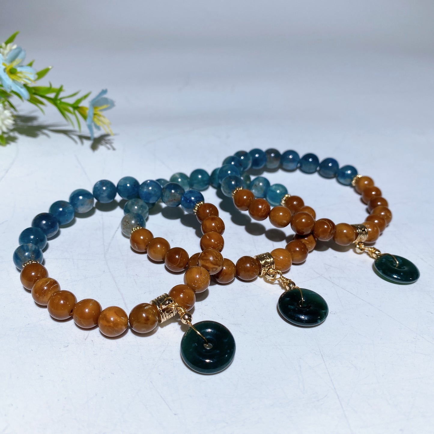 8mm Kyanite Wood Jade Bracelet Bulk Wholesale