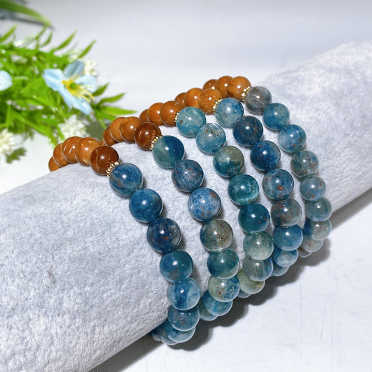 8mm Kyanite Wood Jade Bracelet Crystal Healing Bulk Wholesale